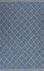 7'7" x 10'10" Polypropelene Blue Area Rug