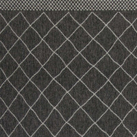 7'7" x 10'10" Polypropelene Charcoal Area Rug