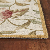 5'3" x 8'3" Wool Ivory Area Rug