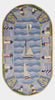 5'3" x 8'3" Wool Blue Area Rug