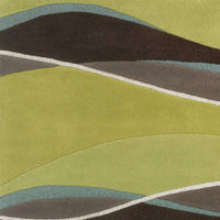 5' x 8' Wool Lime-Mocha Area Rug