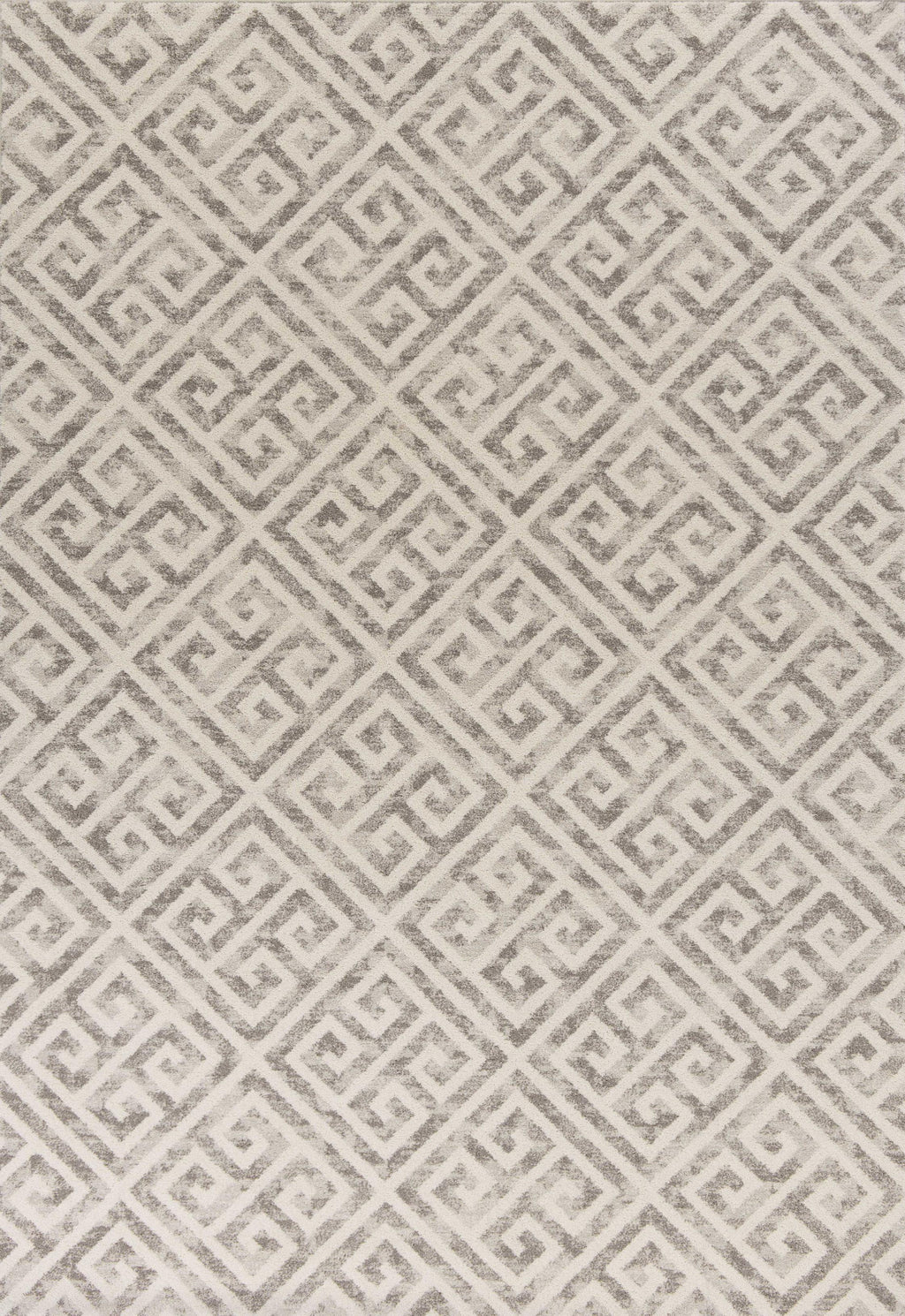 6'7" x 9'6" Polypropelene Taupe Area Rug