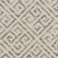 6'7" x 9'6" Polypropelene Taupe Area Rug