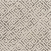 6'7" x 9'6" Polypropelene Taupe Area Rug