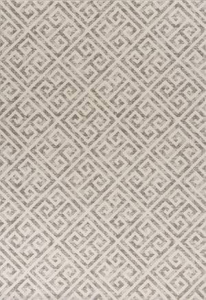 6'7" x 9'6" Polypropelene Taupe Area Rug