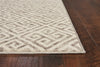 6'7" x 9'6" Polypropelene Taupe Area Rug