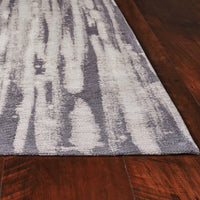 20" x 31" Polyester Charcoal Area Rug