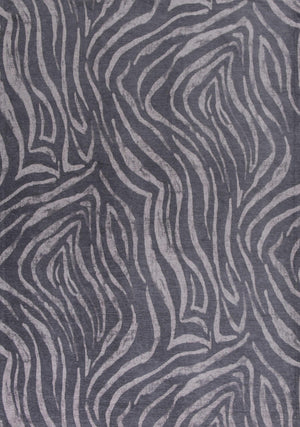 20" x 31" Polyester Charcoal Area Rug