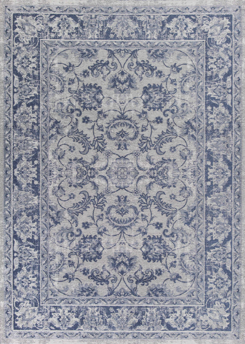 20" x 31" Polyester Slate Blue Area Rug