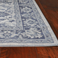 20" x 31" Polyester Slate Blue Area Rug