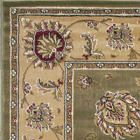 20" x 31" Polypropelene Sage-Beige Area Rug