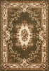 20" x 31" Polypropylene Green-Ivory Area Rug