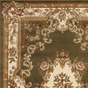 20" x 31" Polypropylene Green-Ivory Area Rug