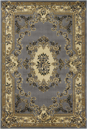 20" x 31" Polypropelene Slate Blue Area Rug