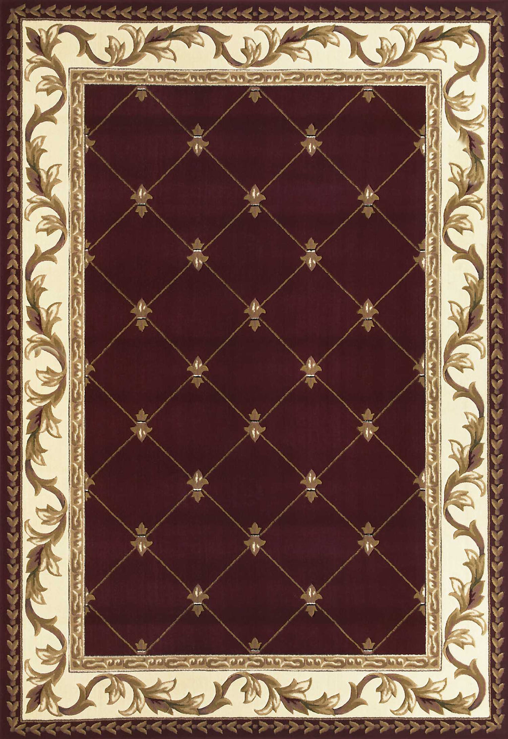 20" x 31" Polypropelene Red Area Rug