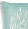 18" x 18" Cotton Aqua Pillow