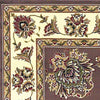 2'3" x 3'3" Polypropelene Plum-Ivory Area Rug