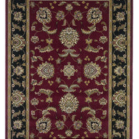 2'3" x 3'3" Polypropelene Red-Black Area Rug