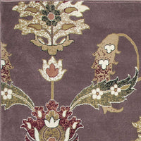 2'3" x 3'3" Polypropelene Plum Area Rug