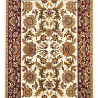 2'3" x 3'3" Polypropelene Ivory-Red Area Rug