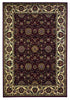 2'3" x 3'3" Polypropelene Red-Ivory Area Rug