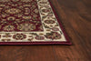 2'3" x 3'3" Polypropelene Red-Ivory Area Rug