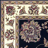 2'3" x 3'3" Polypropelene Black-Ivory Area Rug