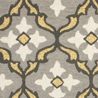 2' x 3' UV-treated Polypropelene Grey-Gold Area Rug