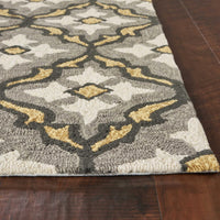 2' x 3' UV-treated Polypropelene Grey-Gold Area Rug