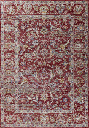 2' x 3'3" Polyester Red Area Rug