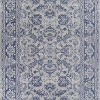 26" x 45" Polyester Slate Blue Area Rug