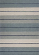 27" X 45" Wool Ivory-Blue Area Rug