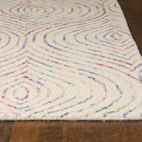 27" X 45" Wool Ivory Area Rug