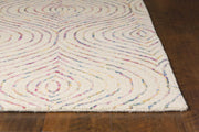 27" X 45" Wool Ivory Area Rug