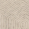 27" X 45" Wool Ivory Area Rug