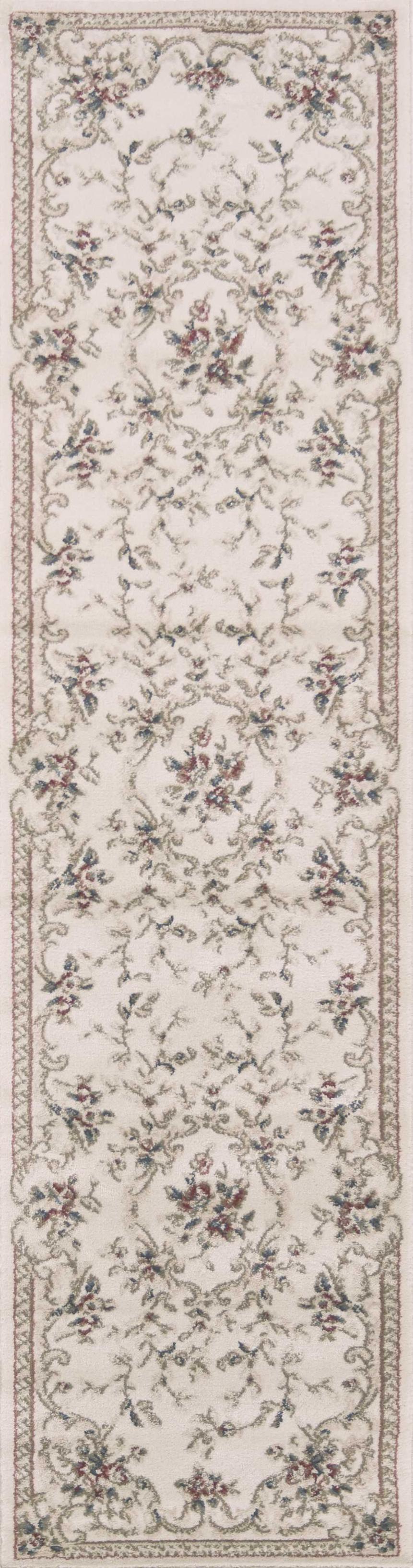 2' x 7'7" Runner Polypropelene Ivory Area Rug