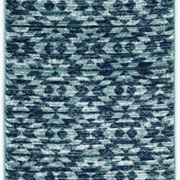 2' x 7'7" Runner Polypropelene Slate Blue Area Rug