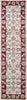 2' x 7'7" Runner Polypropelene Ivory-Red Area Rug