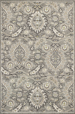 3' x 5' Grey UV Treated Polypropylene Area Rug