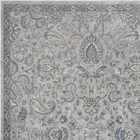 2'2" x 3'7" Viscose Silver-Blue Area Rug