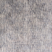 2'2" x 3'7" Viscose Grey Blue Area Rug