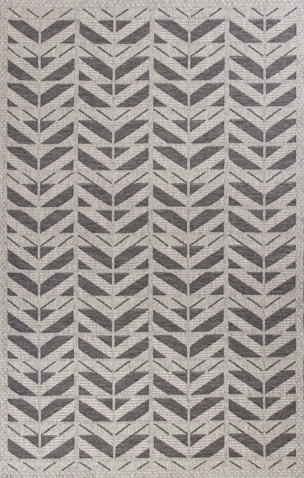 3'3" x 4'11" Polypropelene Grey Area Rug