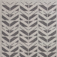 3'3" x 4'11" Polypropelene Grey Area Rug