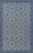 3'3" x 4'11" Polypropelene Blue Area Rug