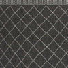 3'3" x 4'11" Polypropelene Charcoal Area Rug