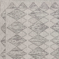 3'3" x 4'11" Polypropelene Grey Area Rug