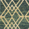 2'7" x 4'11" Polypropelene Teal Area Rug