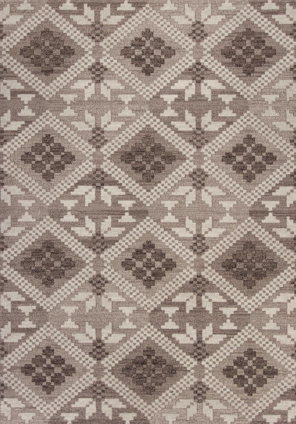 2'7" x 4'11" Polypropelene Taupe Area Rug