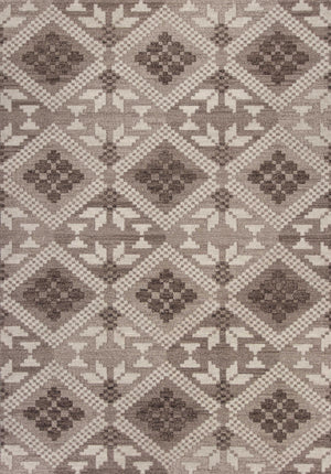 2'7" x 4'11" Polypropelene Taupe Area Rug