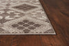 2'7" x 4'11" Polypropelene Taupe Area Rug